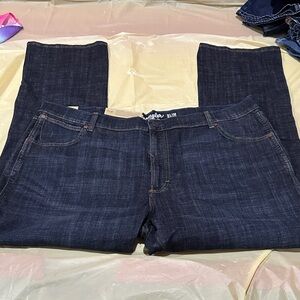 Wrangler Men's Slim Boot Indigo Jeans size 42X34